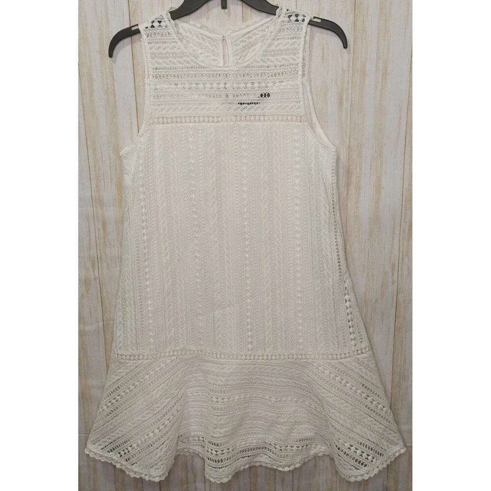 Doe & Rae Women’s Sheath~Size Small~ Sleeveless~Lace Overlay~Drop Waist~Lined - Picture 2 of 12